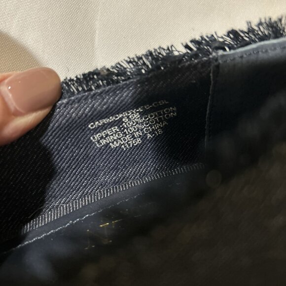 Lauren Ralph Lauren Womens Denim espadrille Wedge Sandals Size 6.5 - Picture 8 of 9